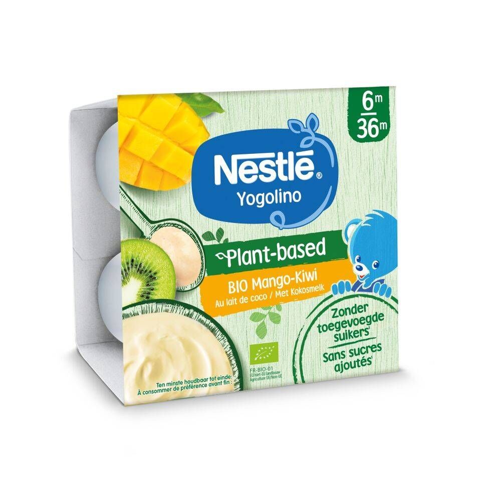 Nestlé® Nestlé® Yogolino Plant-Based Mango - Kiwi Bio 4x90 g snack