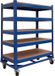 Merkloos / Sans marque Relaxdays Gereedschapswagen - 110x90x45 cm - tot 750 kg - blauw