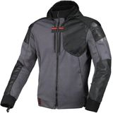 Macna Distec Motorfiets Textieljas Zwart/grijs Maat S