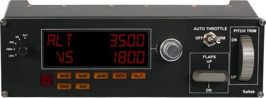 Logitech G Saitek Pro Flight Multi Panel - Black - Flight Simulator - Windows