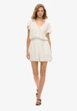 Superdry Printed Playsuit Wit M Vrouw
