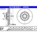ATE Lot De 2 Disques De Frein 24.0128-0239.1 Iveco 2996121 504121612
