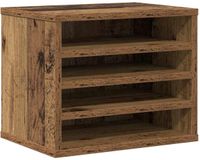 vidaXL Bureau organizer oudhout 36 x 26 x 29,5 cm bewerkt hout