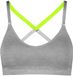 Puma - Dames - Sport Triangel Top - 3D Knit - Grijs - Maat L
