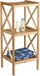 MSV Bamboe Badkamer Planchet – 3-Laags Badkamer Opbergrek voor Handdoeken en Accessoires – Badkamer Rek 36,5 cm