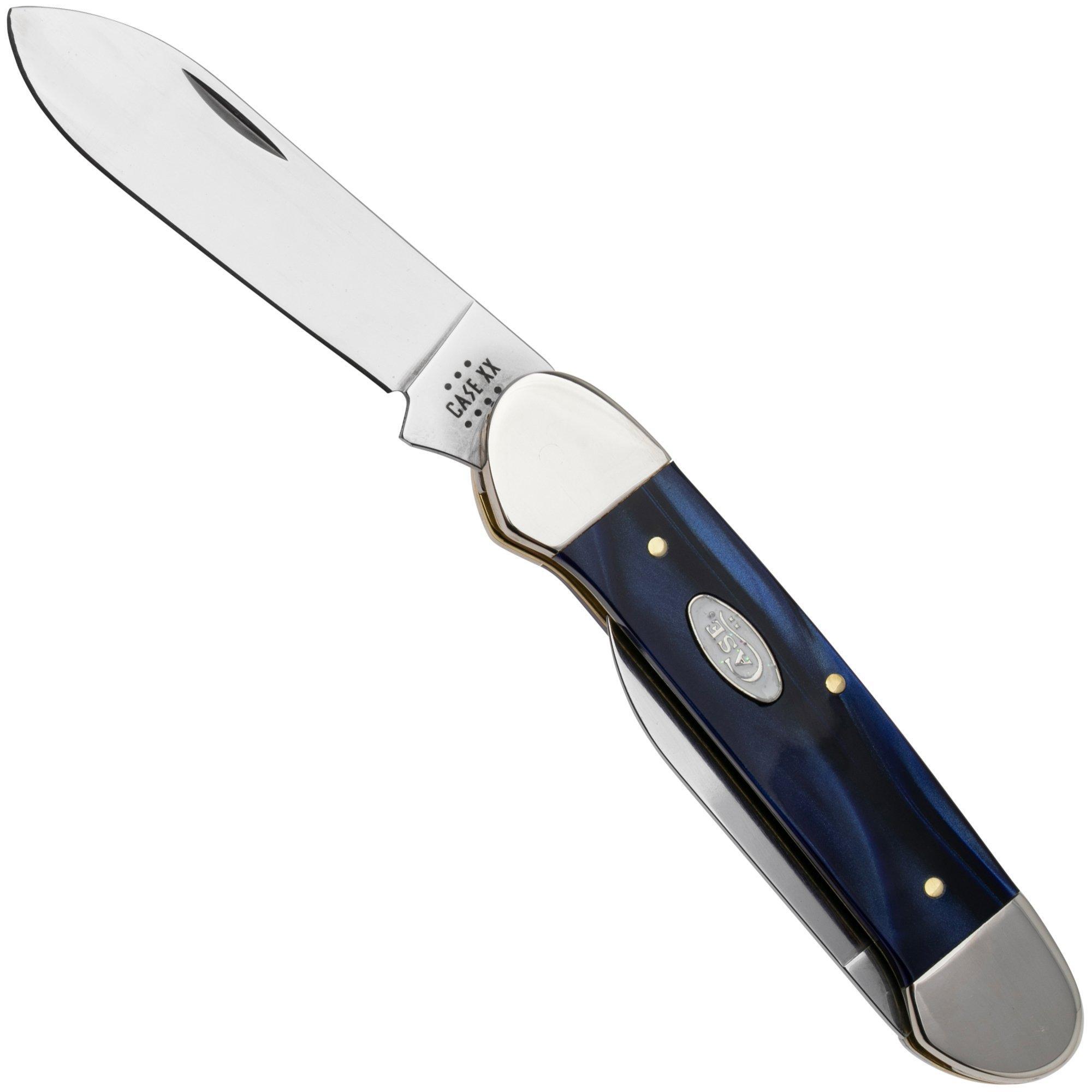 Case Knives Case Canoe 23447 Blue Pearl Kirinite 102131 SS zakmes