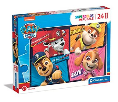 Clementoni - Paw Patrol Supercolor Patrol-24 stuks kinderen 3 jaar ...
