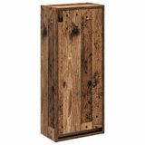 vidaXL Wandgemonteerde wastafelmeubel Oud hout 35 x 20 x 81 cm