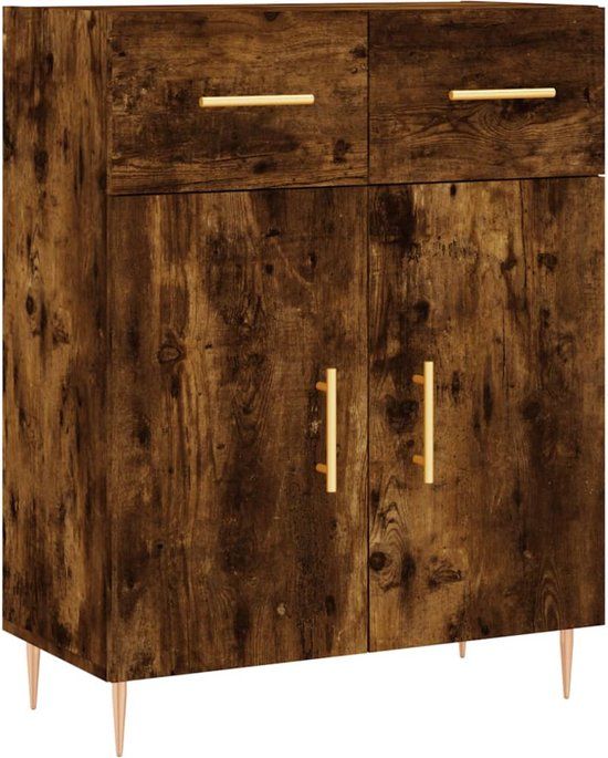 VidaXL Dressoir - Gerookt Eiken - 69,5x34x90 cm
