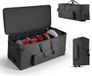 VEVOR Drumtas, Drummer Hardware-tas, 1010x510x440 MM, met 6 Uitneembare Tussenschotten, Wielen en 3 Buitenvakken, Waterafstotend en Gevoerd, Veilig Transport van Apparatuur en Instrumenten.