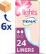 Tena lights by - Normal - inlegkruisjes - 144 stuks