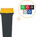 Plafor - Fit Bin Met Deksel 52L – Recycling - Geel