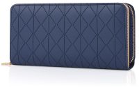 Merkloos Saffierblauw Dames Portemonnee met Ritssluiting en Veel Vakken