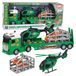 Wisam Dinosaurus-transportset: Vrachtwagen, sleepwagen, helikopter