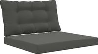 vidaXL - Buitenbankkussen - Polyester - Antraciet - 80 x 68,5 cm