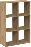 vidaXL Kamerscherm / Boekenkast 69,5x29x103,5 cm Hout Artisanaal Eiken