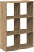 vidaXL Kamerscherm / Boekenkast 69,5x29x103,5 cm Hout Artisanaal Eiken