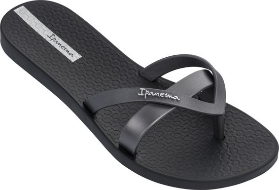 Ipanema Kirey teenslippers (zwart/zilver, 38, dames