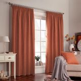 Furn Harrison 168X137 PPT CURT B/ORAN, Polyester, Burnt Orange, 66x54 (168x137cm)