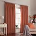 Furn Harrison 168X137 PPT CURT B/ORAN, Polyester, Burnt Orange, 66x54 (168x137cm)