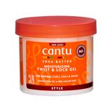 Cantu Hydrating Twist & Lock Gel – Anti-Frizz Styling Gel for Curly and Textured Hair – 1 Piece (1 x 370 g), White