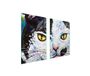 TMK ArtDeko Serie Glas Fornuis Beschermplaat - 65x52 cm - Kleurig - Motief Kat