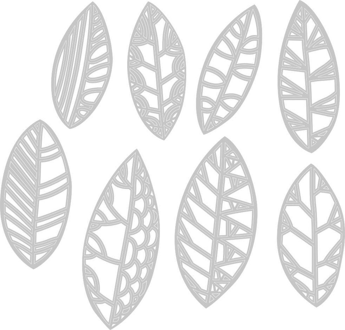 Sizzix Thinlits die set Cut out leaves