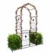 Sans marque Arche de roses - noir - 202x220x50 cm
