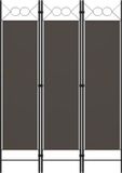 vidaXL Kamerscherm met 3 panelen 120x180 cm antraciet