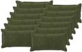 vidaXL - Kussensloop - 12 stuks - HOUTEN - Groen - 40 x 80 cm - Katoensatijn