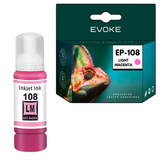 Evoke Compatible Ink for Epson 108 C13T09C64A Light Magenta 7200 Pages Ecotank L8050 L18050