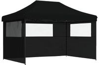 vidaXL Partytent, 279 x 410 x 315 cm, Zwart, Oxford Stof
