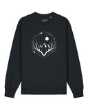 Watapparel Sweatshirt ' Wanderlust at night ' zwart