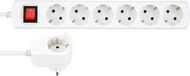 REV Multiprise PowerSplit - 7 prises - Interrupteur - 3500W - 2m - Blanc