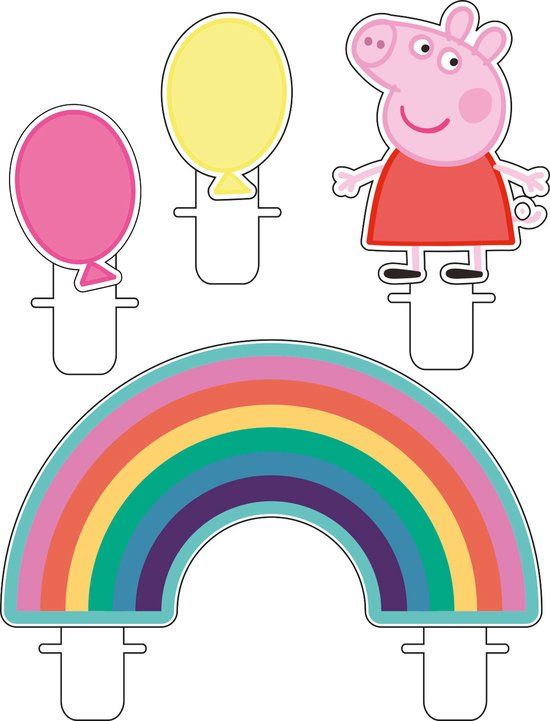 Amscan Peppa Pig Kaarsen (4 stuks)