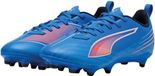 Puma Ultra 6 Play FG/AG Voetbalschoenen Junior Blauw/Rood Maat 28