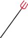 Funny Fashion Duivel Trident vork - 113 cm - rood - plastic - verkleed accessoires - Halloween