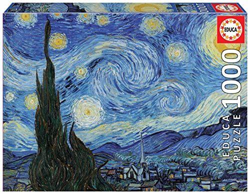 Educa - 1000 sterrennacht, Vincent Van Gogh, verschillende kleuren (19263)