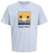 JACK&JONES JJPERRY TEE SS CREW NECK JNR Jongens T-shirts lichtblauw maat 140