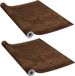 vidaXL Deurfolies zelfklevend 2 st 210x90 cm PVC donkereikenkleurig