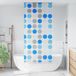 Prolenta Maison Exclusive - Douchegordijn, 100 x 240 cm, met cirkelmotief