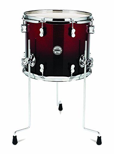 Pacific Drums Concept Maple Floor Tom, 45,7 cm x 40,6 cm, rood naar zwart vervaagde lak