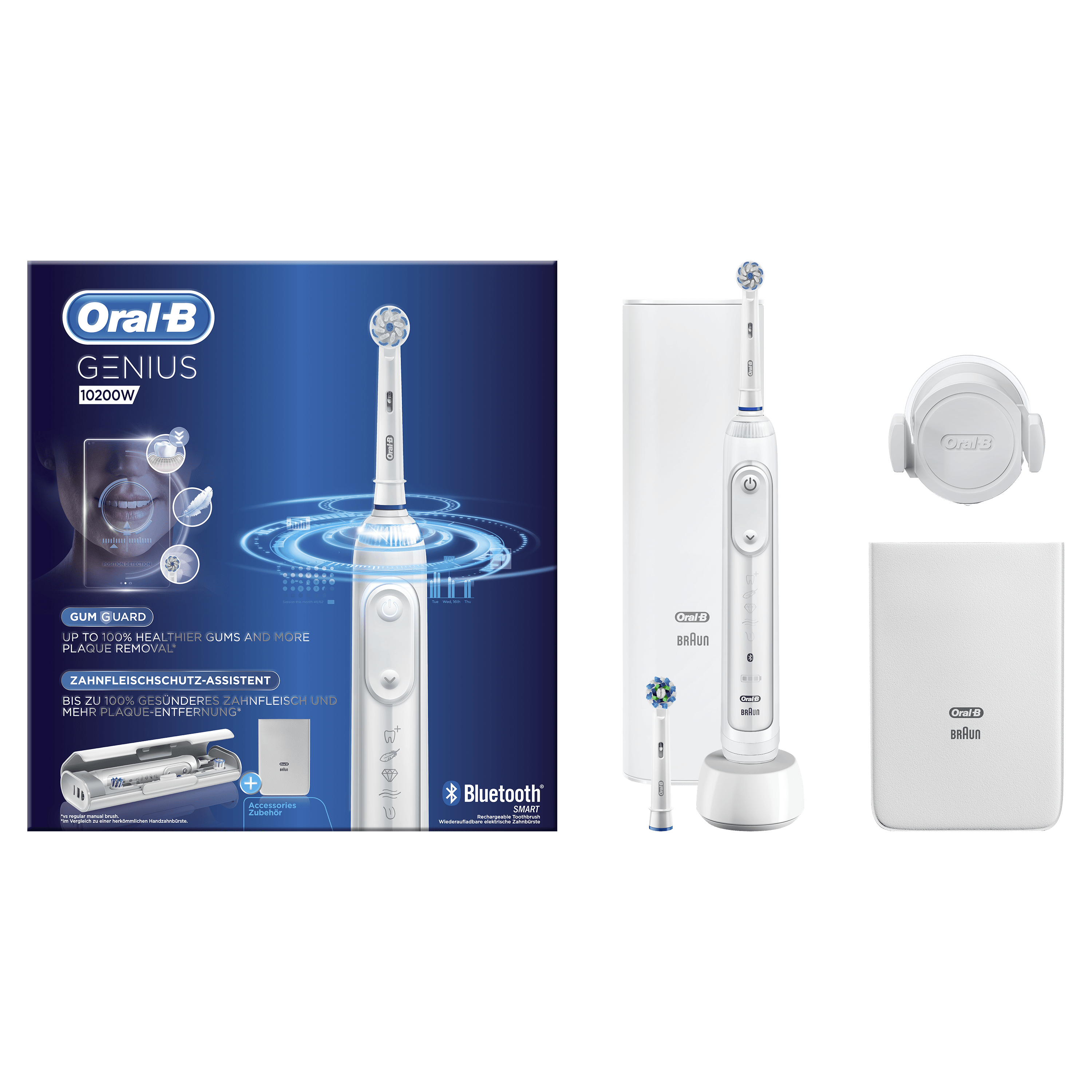 Oral-B Genius 10200W Elektrische Tandenborstel Wit Powered by Braun