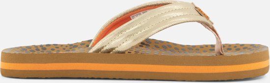 Reef Kids Ahiwild Meisjes Teenslippers - Bruin/Goud - Maat 33