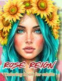 Rose Reign: Coloring book for adults 50 coloring pages by DianaDellia