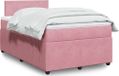 Maison Exclusive - Lit boxspring avec matelas, rose, 120x200 cm, velours