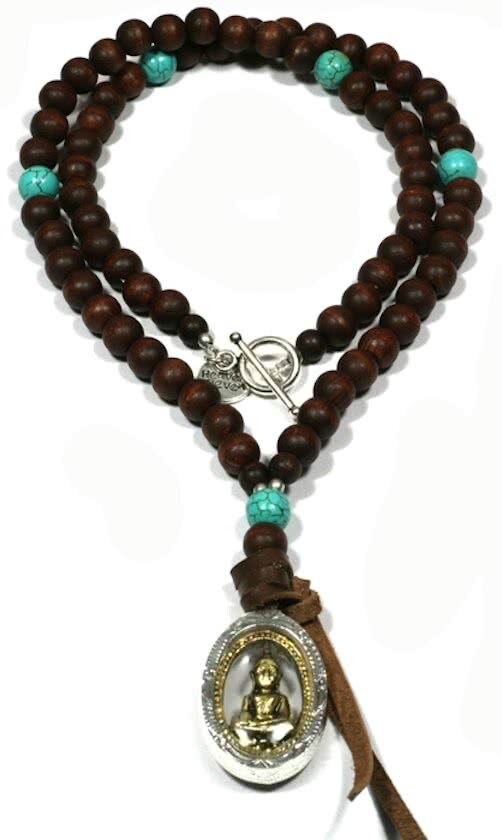 Heaven Eleven heren ketting Buddha In Glass