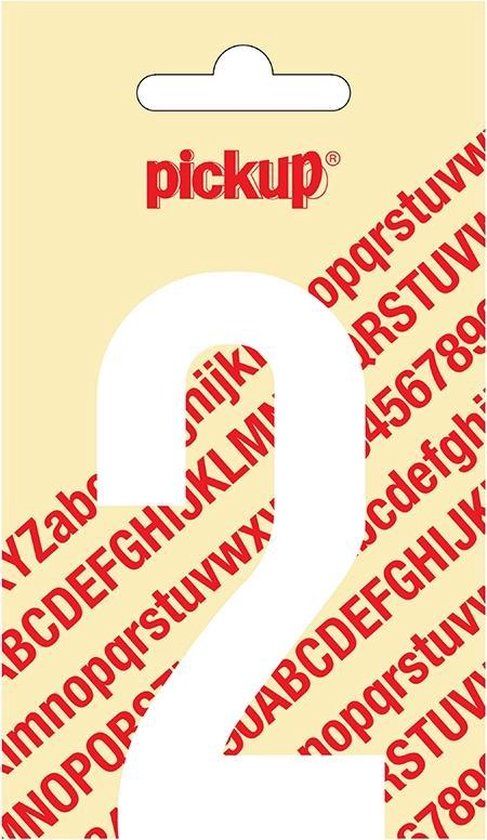 Pickup Plakcijfer Nobel 90 mm Wit 2