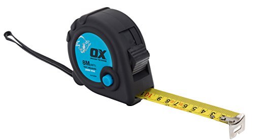 OX tools OX Trade 8m Rolmaat - Metric/imperial, zwart/blauw