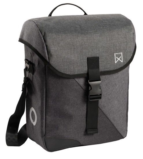 WILLEX Enkele fietstas Pakaftas 800 - 16,5L Grijs/Zwart